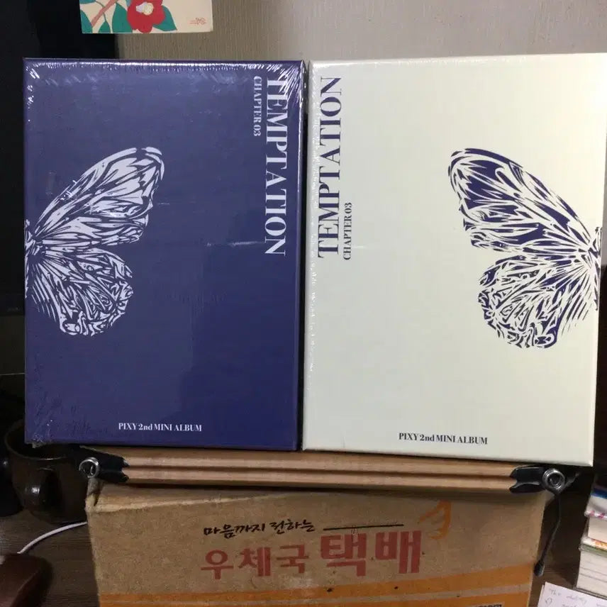 PIXY  Temptation 앨범 화이트/네이비 세트