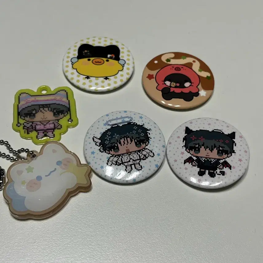 [엔시티 위시] 리쿠 유우시 생일카페 뱃지 키링 판매합니다