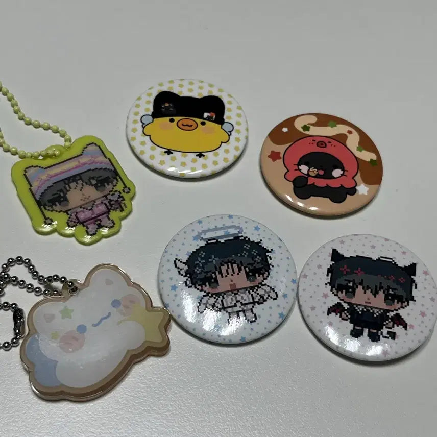 [엔시티 위시] 리쿠 유우시 생일카페 뱃지 키링 판매합니다