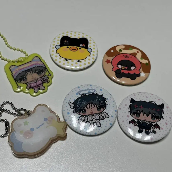 [엔시티 위시] 리쿠 유우시 생일카페 뱃지 키링 판매합니다