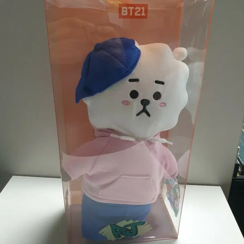 BT21 RJ 봉제인형 핑크 후드티 인형
