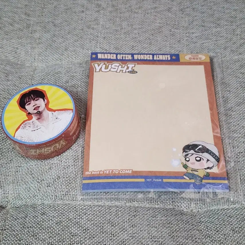엔시티위시 유우시 마스킹테이프 + 메모지 세트