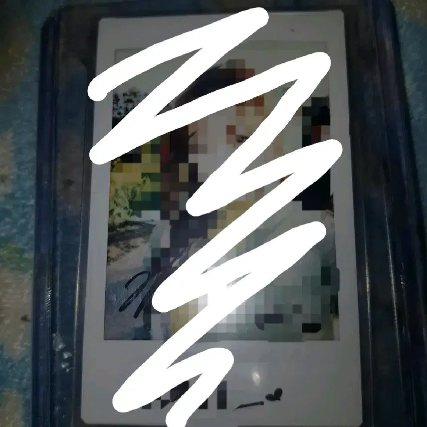 한선화 친필 싸인 폴라로이드 싸폴