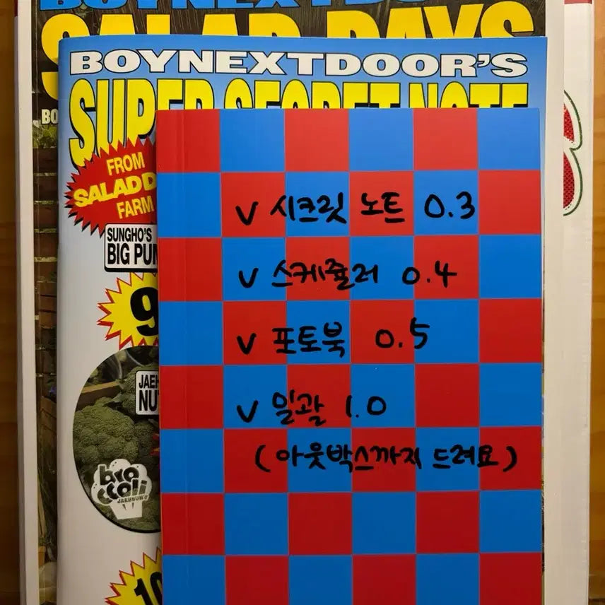 보이넥스트도어 2026 시즌그리팅 시그 보넥도 운학 포카+코스터 포토카드