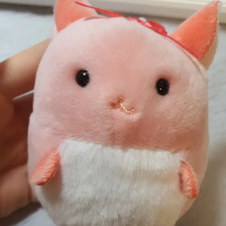 모찌후와 친칠라 인형 키링 가챠 딸기 베리