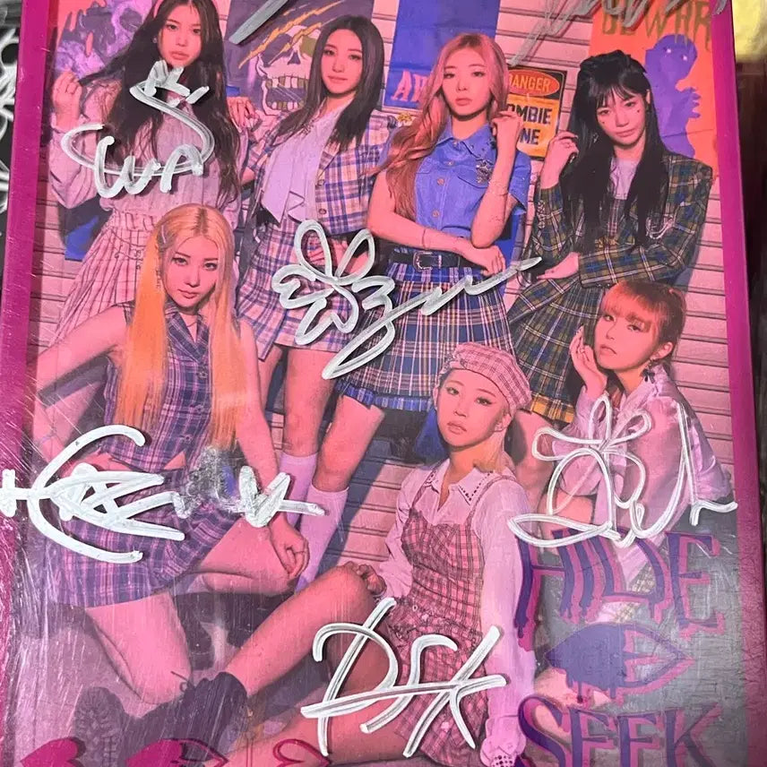 퍼플키스 좀비 친필싸인앨범