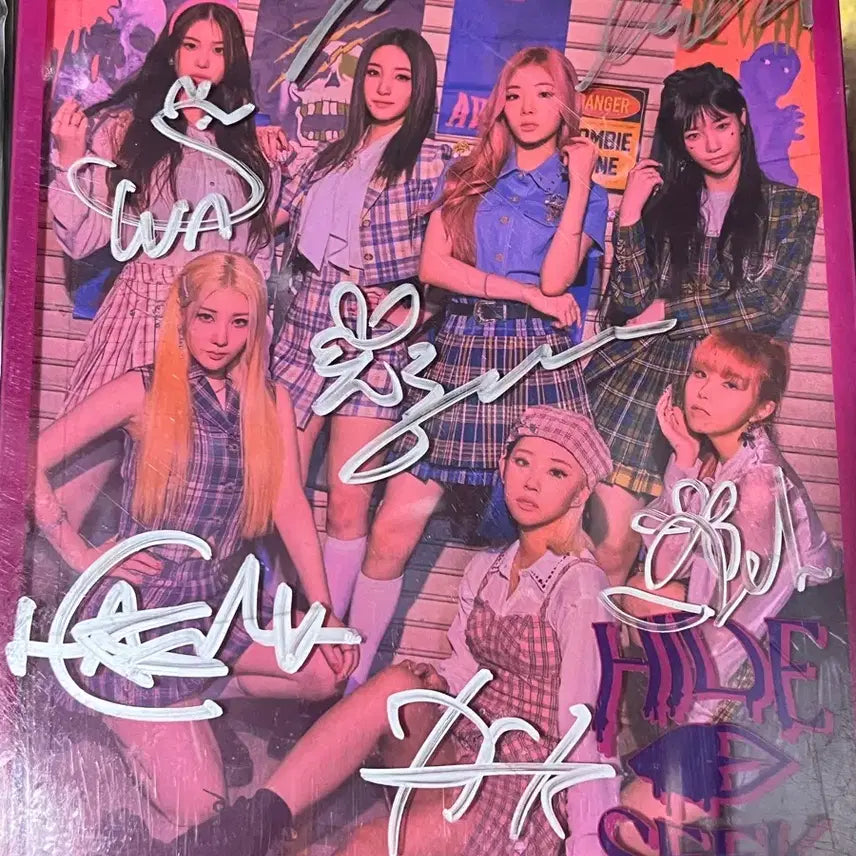 퍼플키스 좀비 친필싸인앨범