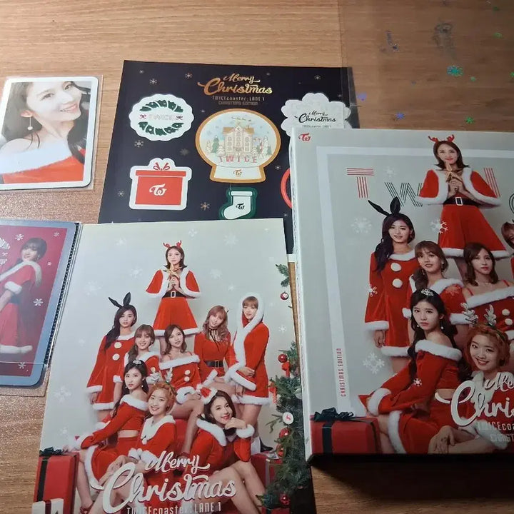 트와이스 크리스마스  사나 지효 포카세트