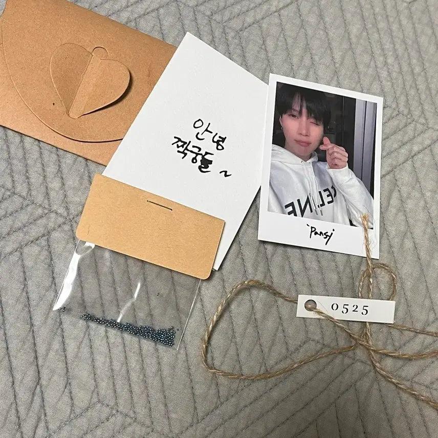 샤이니 태민이 직접 만든 525 팬지 키트+폴라로이드 (서치 포카)