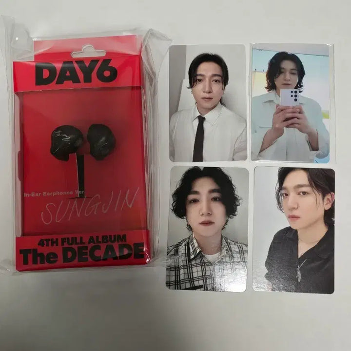 데이식스 성진 인이어반(미개봉)+포카(갤럭시셀카)