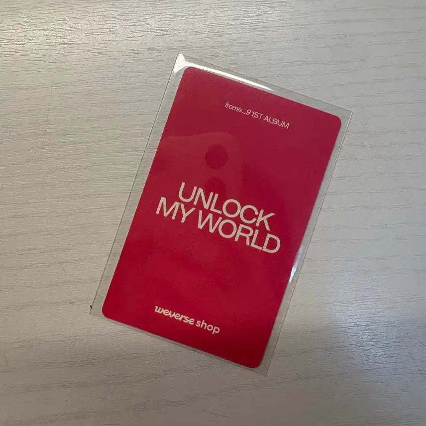 송하영 미나우 언마월 위버스 특전 포카 포토카드 프로미스나인 프나