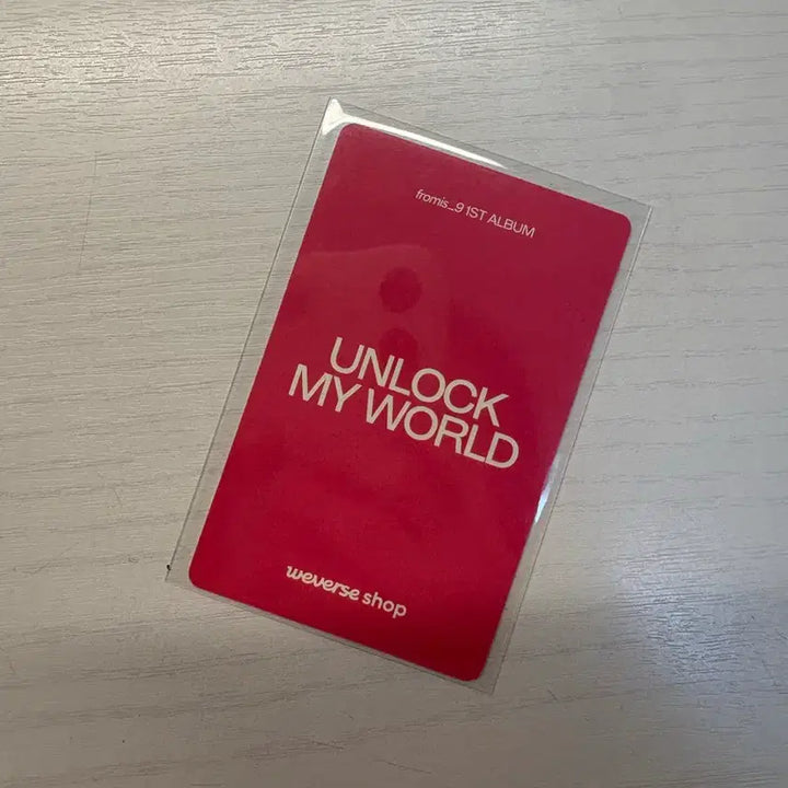 송하영 미나우 언마월 위버스 특전 포카 포토카드 프로미스나인 프나