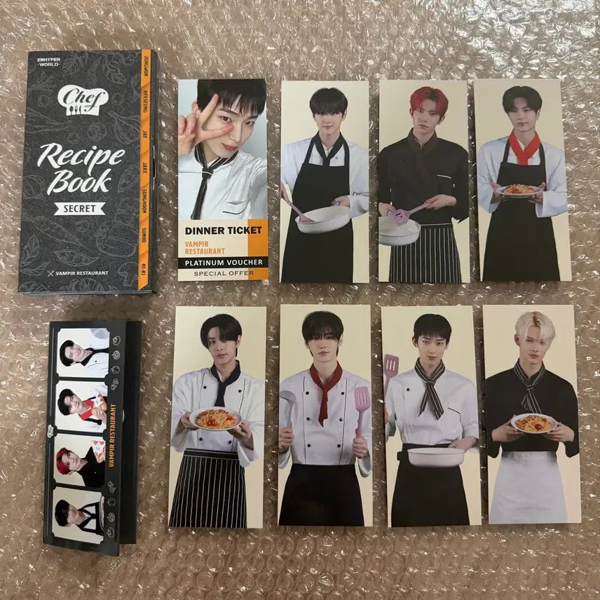 엔하이픈 월드 쿠폰 카드 컬렉션 셰프 베이직 버전 선우