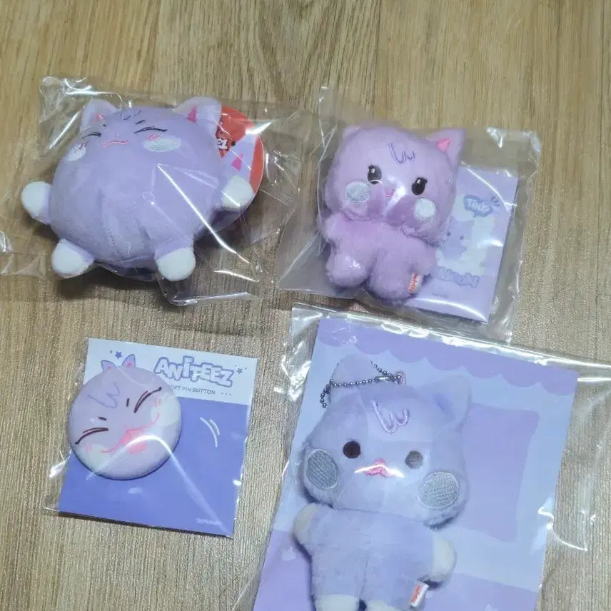 에이티즈 애니티즈 최산 산덕이 플랫퍼 타이니티즈 말랑핀버튼 일괄 인형