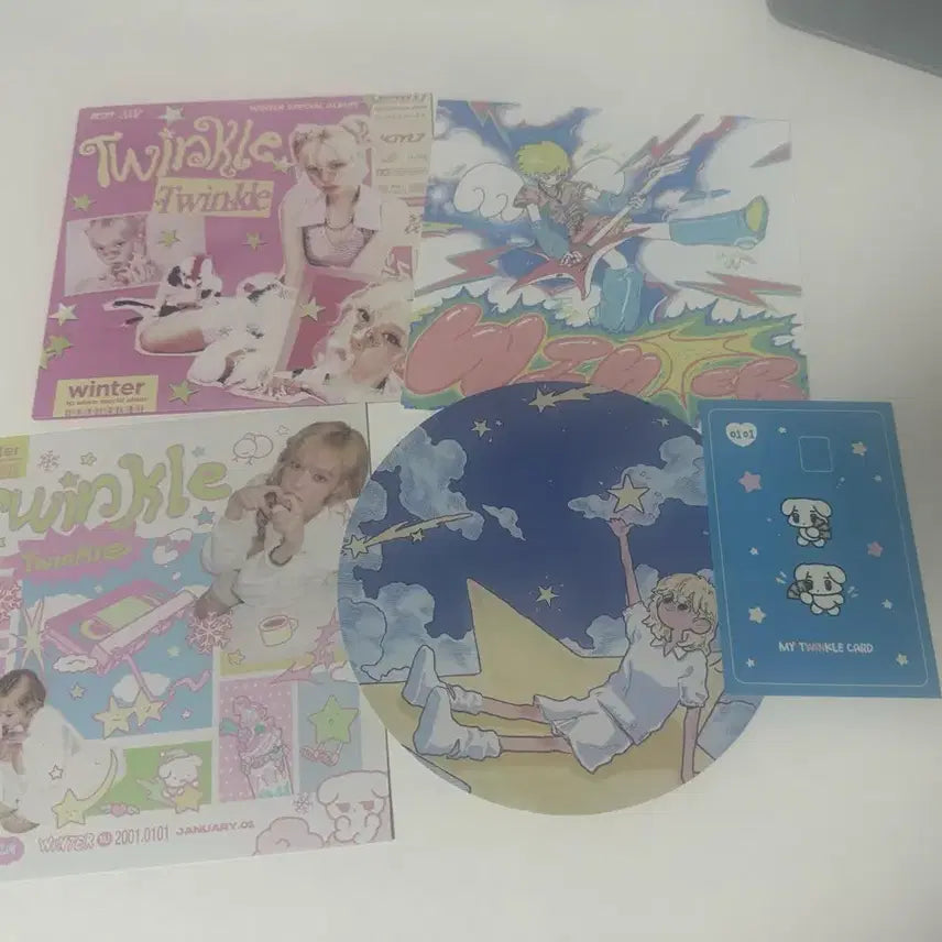 에스파 윈터 생카 굿즈특전 포카 직직이