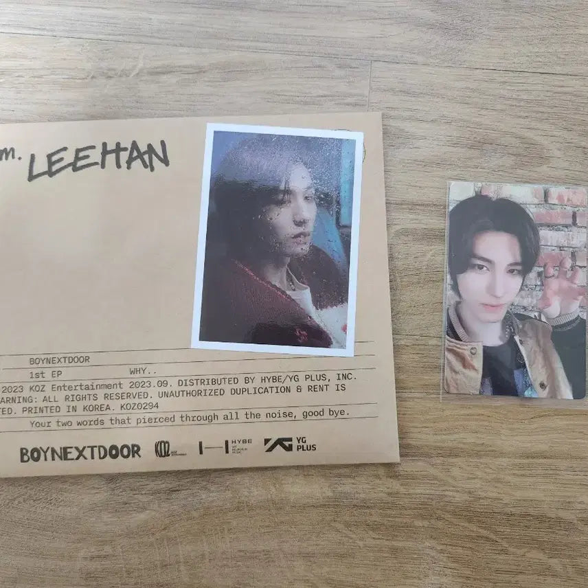 보이넥스트도어 개봉 앨범 why 레터버전 이한