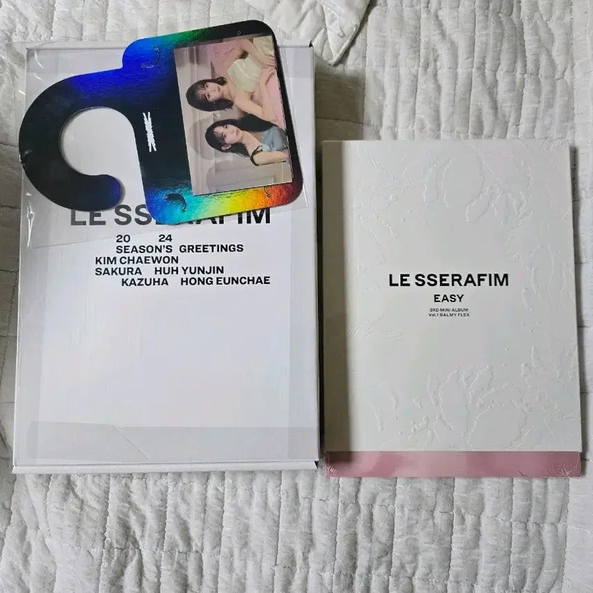 르세라핌 2024 시즌그리팅 특전포함,easy 미개봉 앨범 일괄