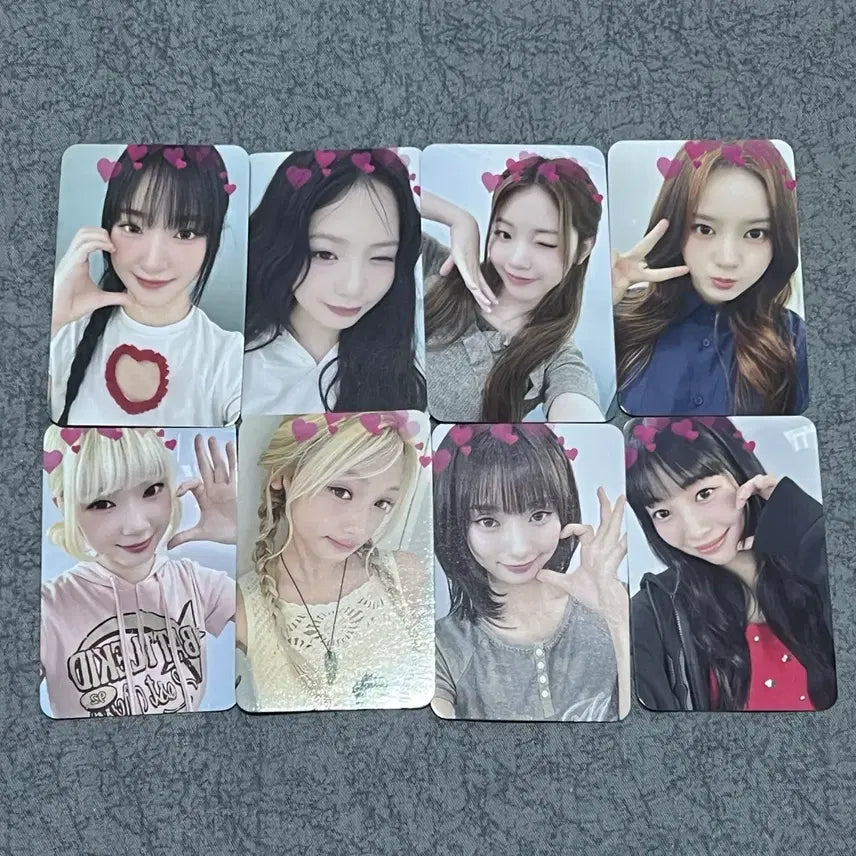 유니스 UNIS 포카 특전 미공포 세트 하트