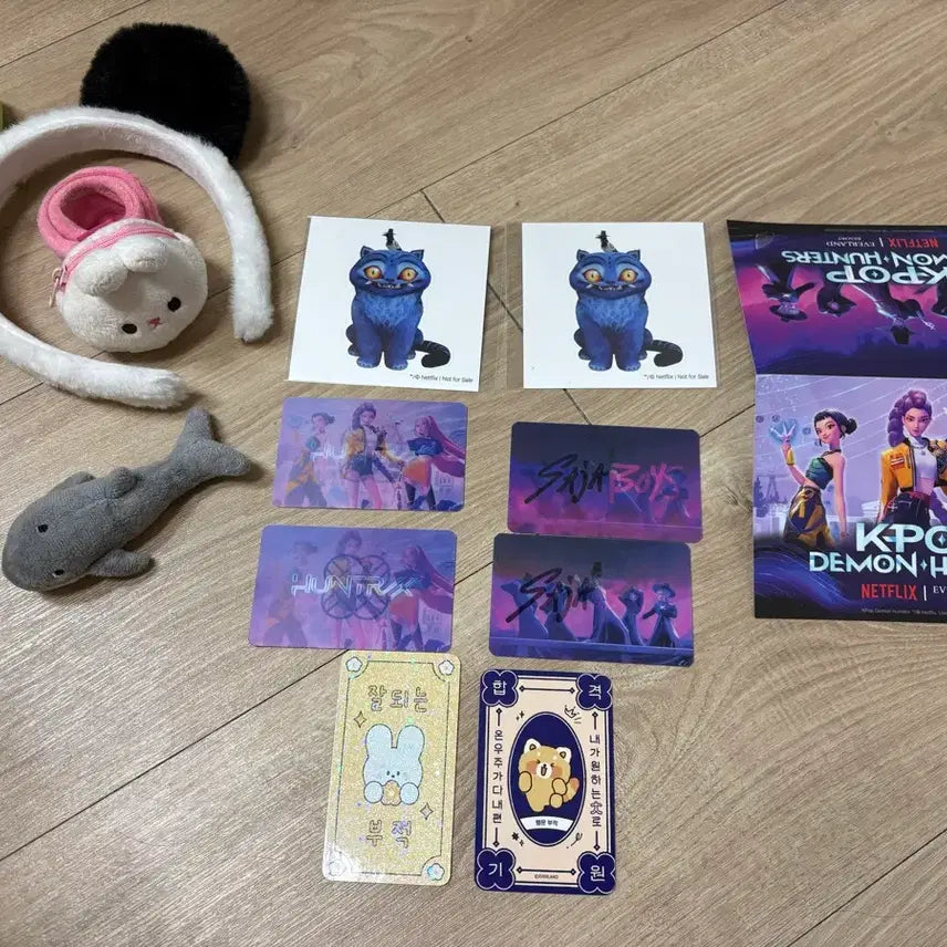 에버랜드 케데헌 케이팝데몬헌터스 굿즈세트+판다머리띠+인형 일괄