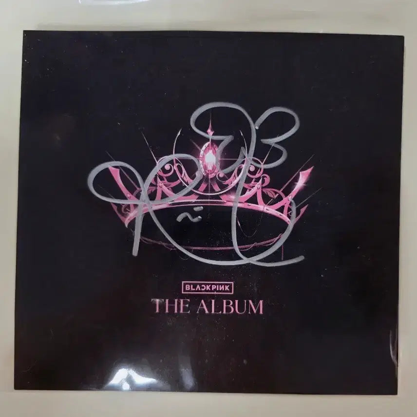 블랙핑크 블핑 로제 친필 싸인 YG  공식 POB