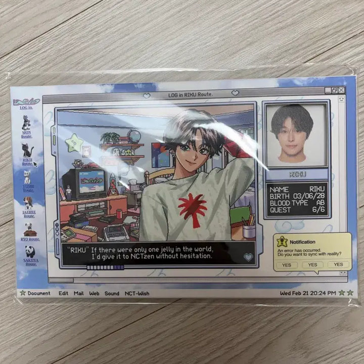 엔시티위시 포토 세트 리쿠 포카포함