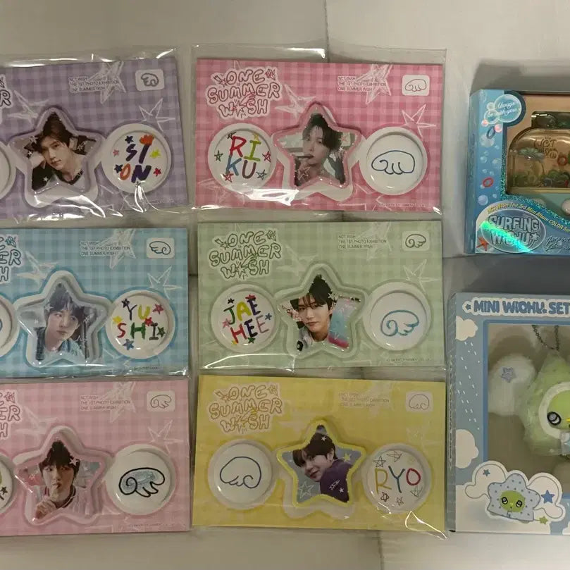 [일괄] 엔시티위시 핀버튼+서프앨범+미니위츄(시온리쿠유우시재희료사쿠야)