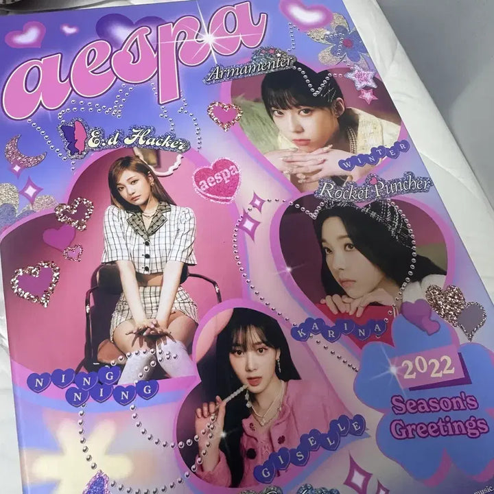 에스파 2022 시즌그리팅 시그 풀구성 포카포함 풀셋