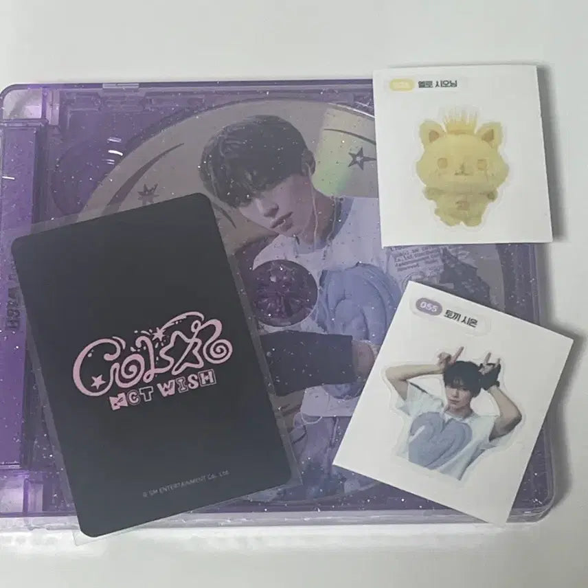 엔시티위시 시온포카일괄 컬러미개봉쥬얼앨범 팝업랜덤띠부씰 인터아시아미공포