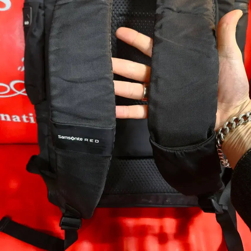 [BUNJANG] Samsonite Red Multi-Pocket Business Casual Backpack / 샘소나이트 레드 멀티포켓 비즈니스캐주얼 백팩