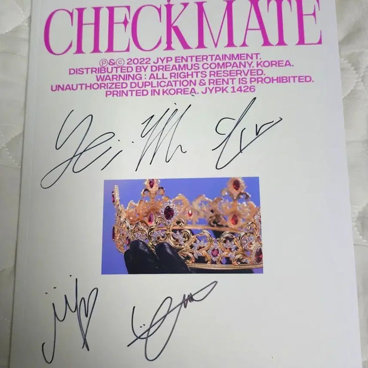 (즉입 반택포) ITZY 체크메이트 앨범 싸인앨범 (류진)