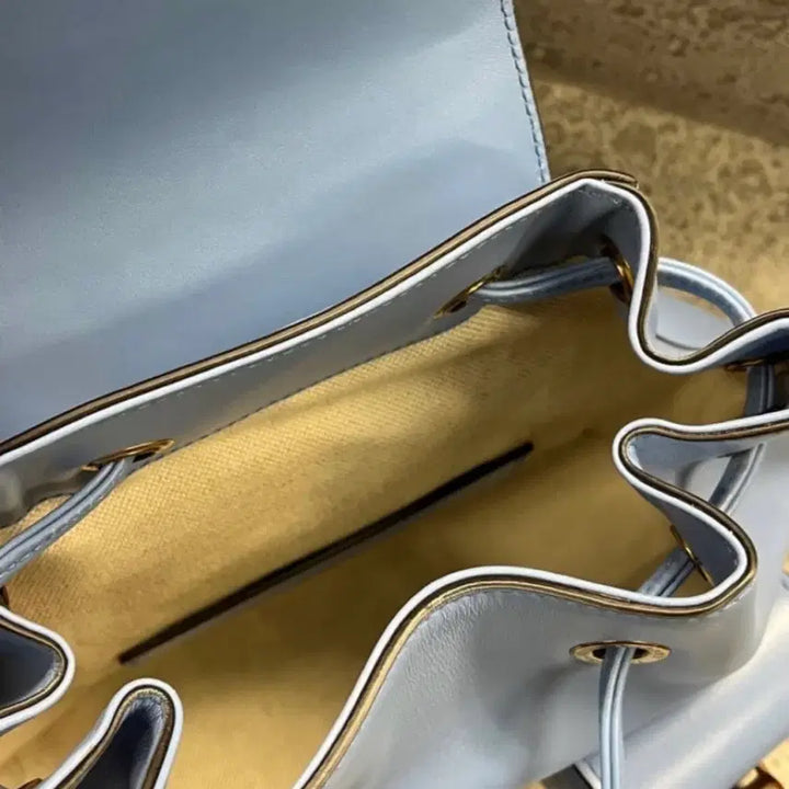 [BUNJANG] Gucci Bamboo Backpack Sky Blue New / 구찌 뱀부 백팩 하늘색 새상품