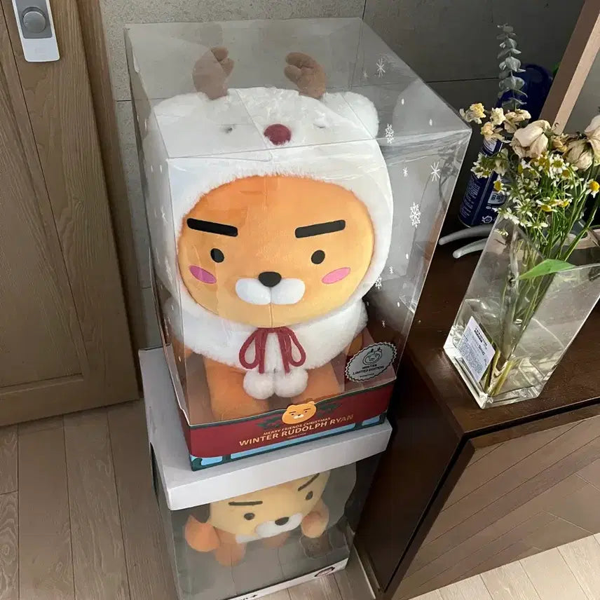 카카오프렌즈 윈터 루돌프 라이언 인형