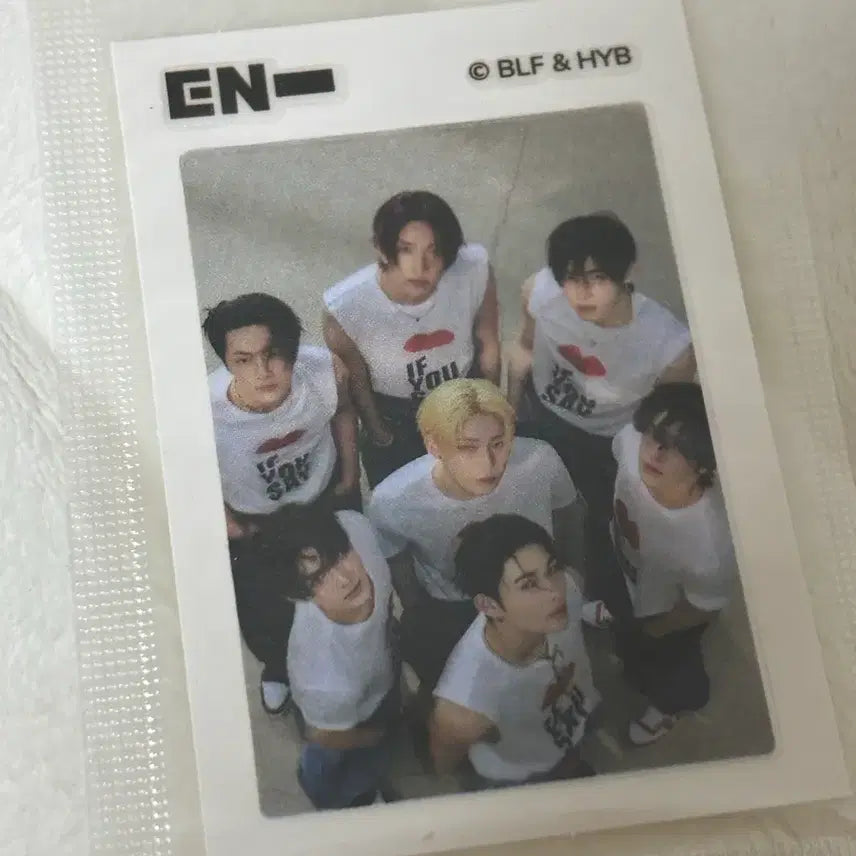 롯데 엔하이픈 띠부씰 몽쉘 크런키 랜덤씰 양도