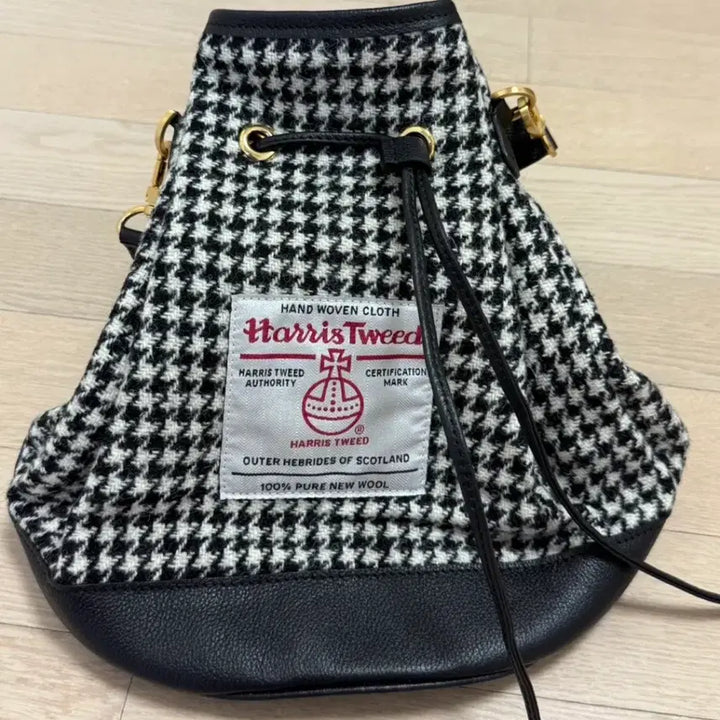 [BUNJANG] Grace Jay Harris Tweed Bucket Bag / 그레이스제이 해리스트위드 버킷백