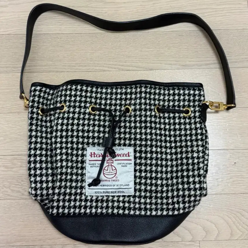 [BUNJANG] Grace Jay Harris Tweed Bucket Bag / 그레이스제이 해리스트위드 버킷백