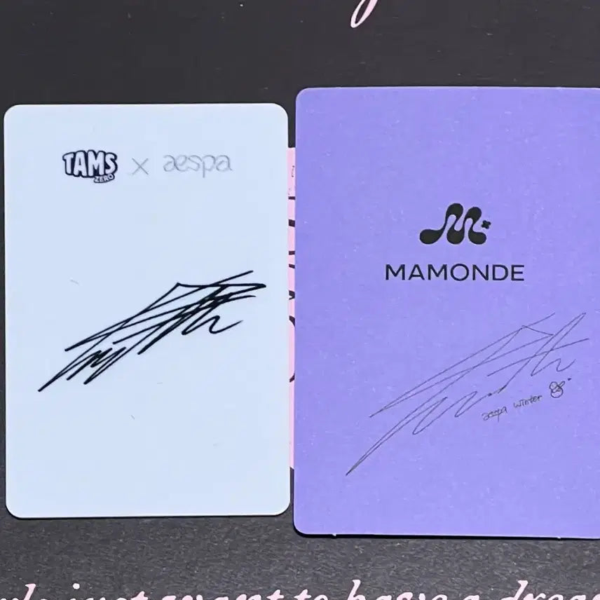 에스파 윈터 포카 2장 일괄 양도 드라마 더티워크 앨포 특전 시그