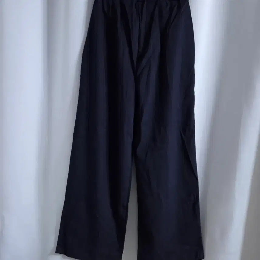 [BUNJANG] New Unisex Elastic Waist Cotton Wide Leg Pants / 밴딩 면와이드팬츠 새옷 (공용가능)