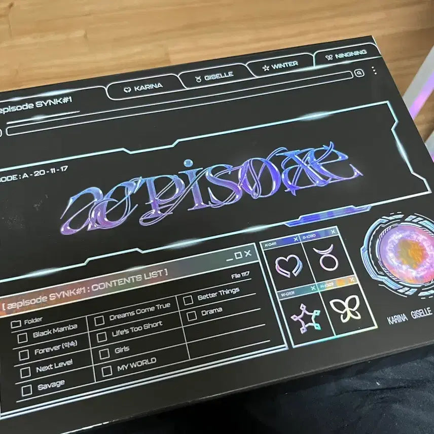 급처) 에스파 aepisode SYNK#1 디지털 코드