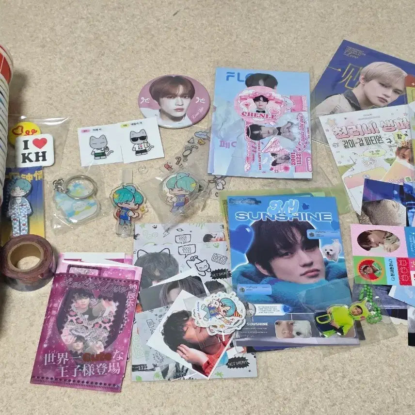 NCT 천러 비공굿 생카 굿즈 컵홀더 포카 스티커