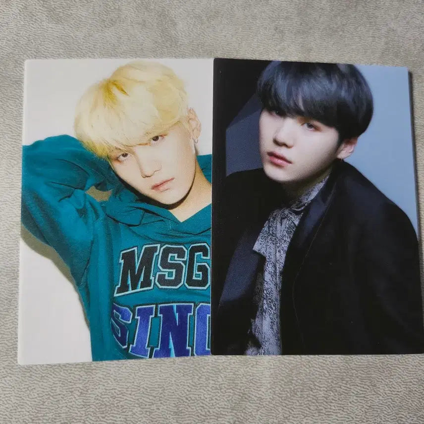 더베스트 포카 2장세트 윤기 슈가 bts 방탄