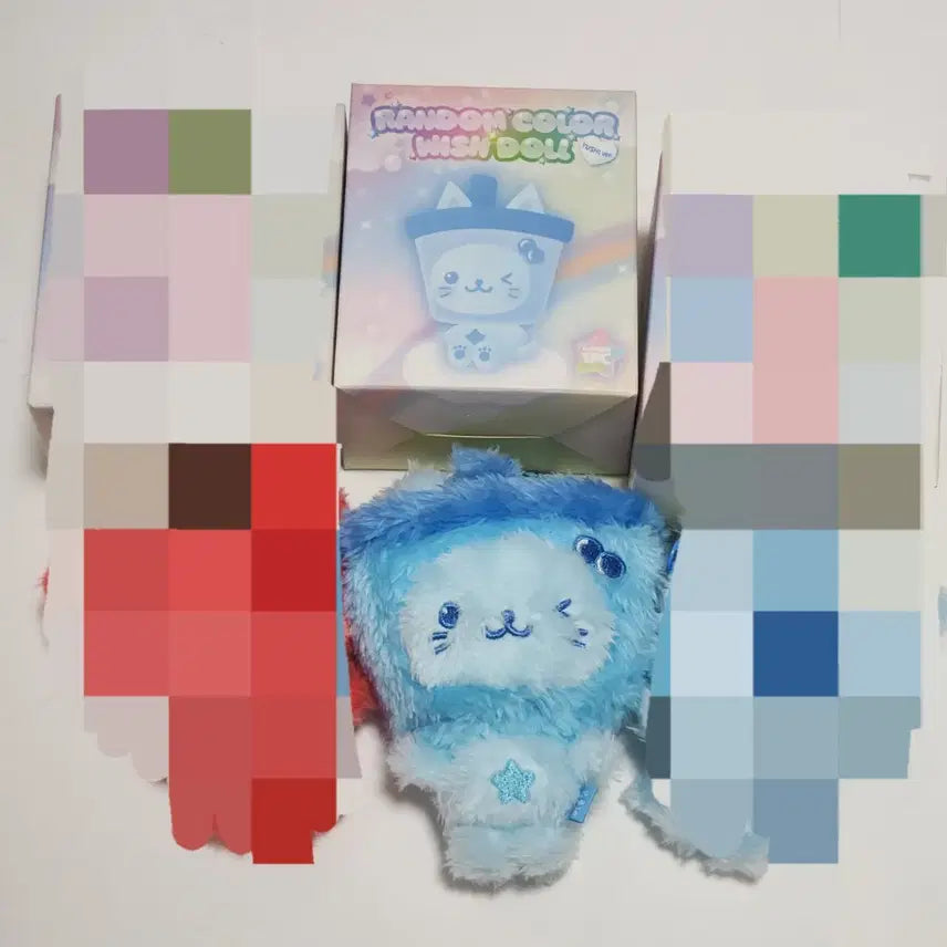 [블루버블냥]  엔시티위시 컬러 위시돌 상징색 블루 버블냥 유우시