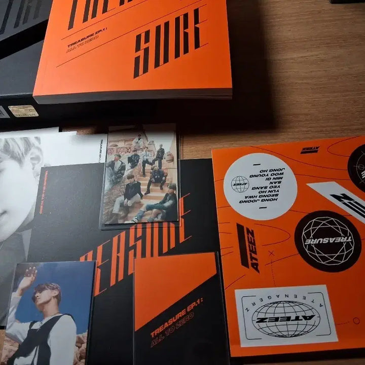 에이티즈 Treasure Ep.1 앨범 해적왕앨범 풀세트 우영포카