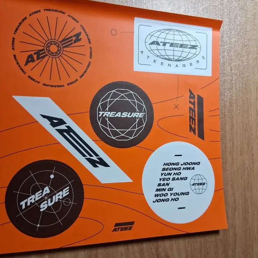 에이티즈 Treasure Ep.1 앨범 해적왕앨범 풀세트 우영포카