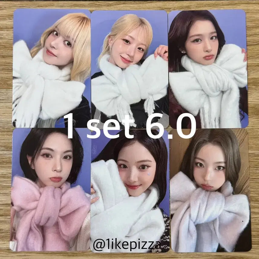 엔믹스 메이크스타 리본목도리 포카 포토카드 릴리해원설윤배이지우규진