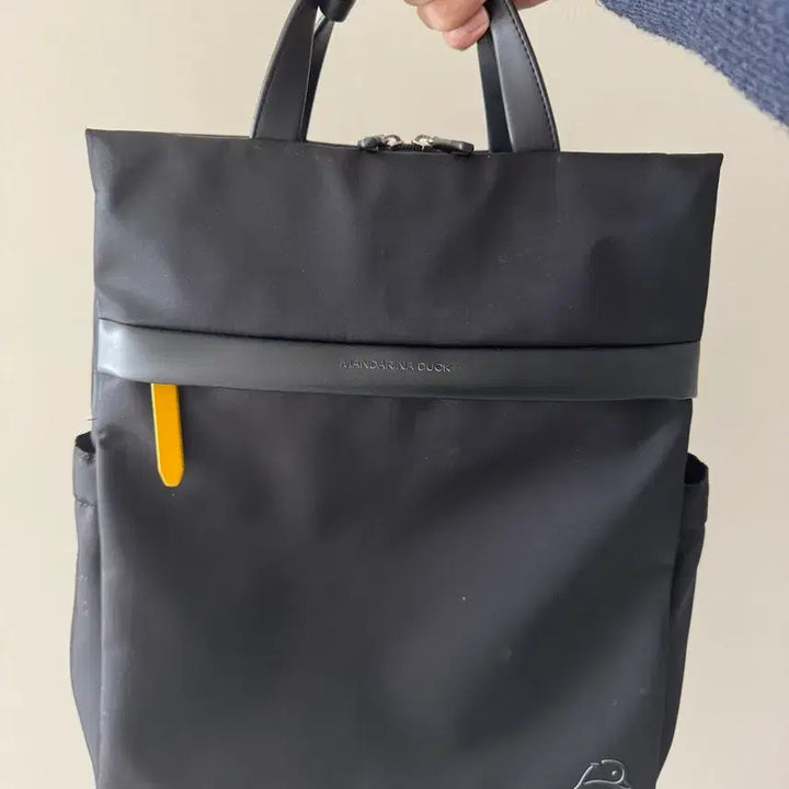 [BUNJANG] Mandarina Duck Black Backpack / 만다리나덕 블랙 백팩