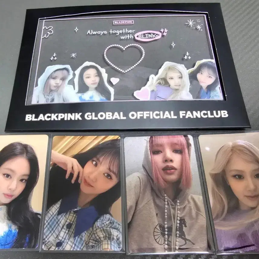 블랙핑크 얼리버드 특전 포토카드 + 포토 액자 세트 팝니다.