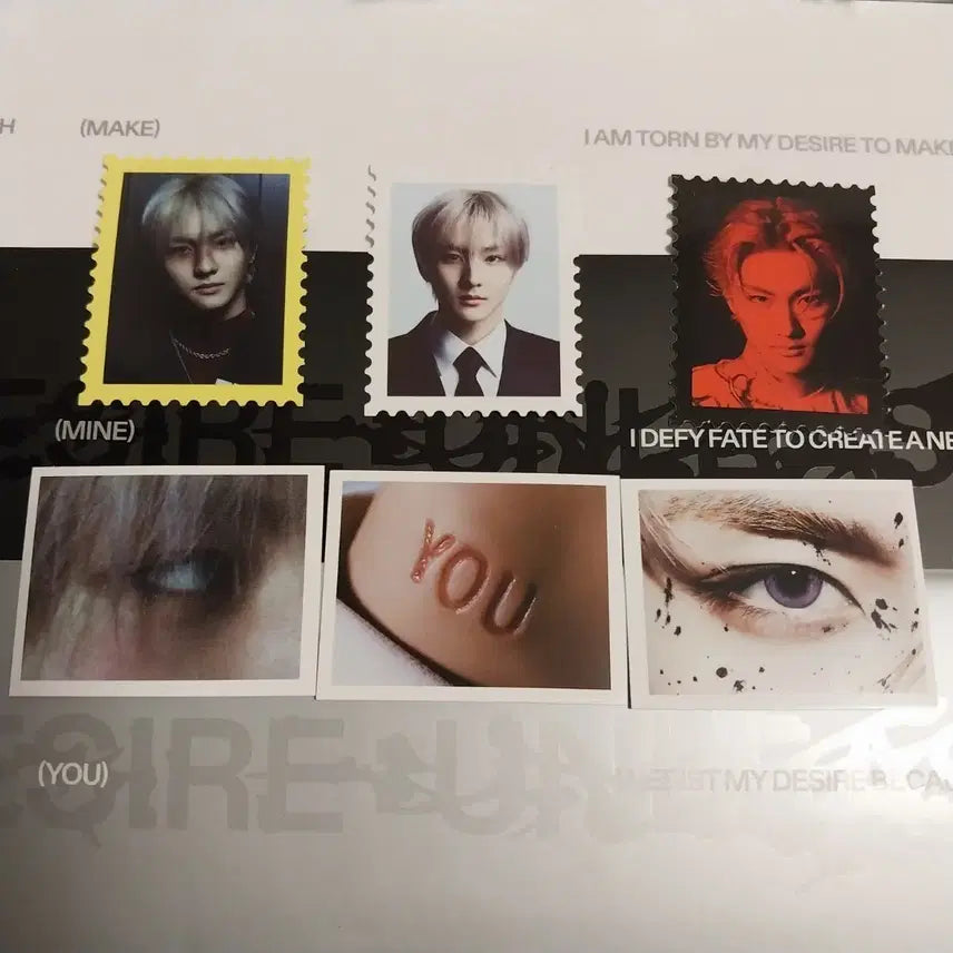 정원 씰 미니포토 desire unleash 엔하이픈 우표 증명사진 증사