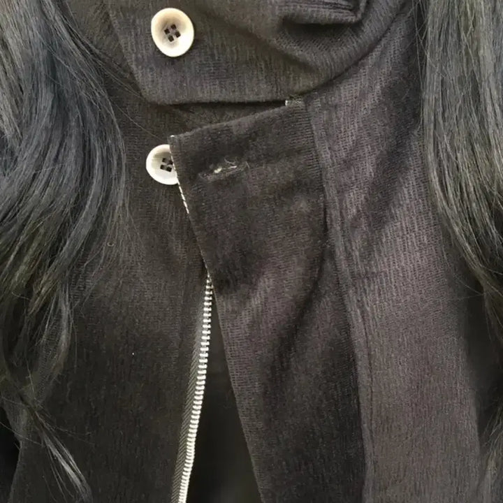 [BUNJANG] Herringbone Suede Unisex Blouson Jacket / 헤링본 스웨이드 남녀공용 블루종 자켓