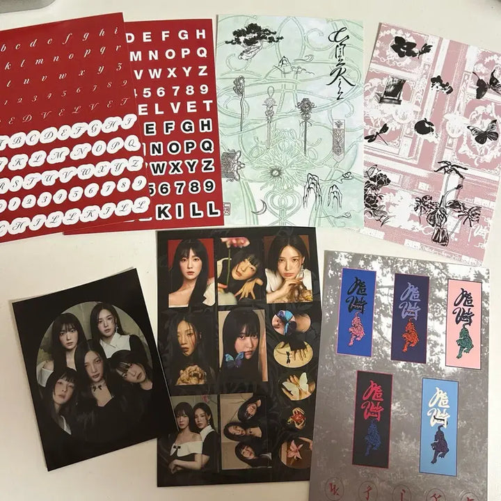 레드벨벳 칠킬메모리콜레트북바인더희귀굿즈엠디엽서스티커