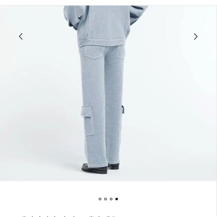 [BUNJANG] Barrie Cashmere Cargo Denim Pants Navy Size M Unisex New / Barrie 캐시미어 카고 데님 팬츠 네이비-M사이즈 새거-남여공용